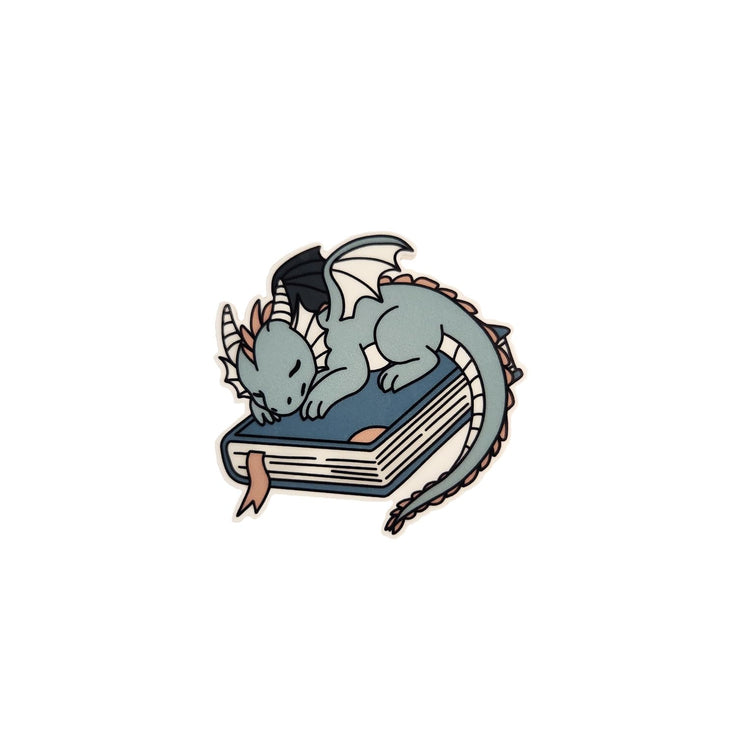 Dragon Sleeping On Book Badge Reel, Interchangeable Badge Reel Topper, Cute Retractable Badge Reel ID Holder for Nurse, Student, RN