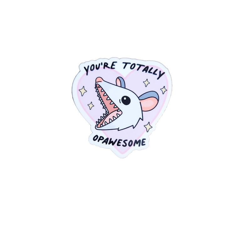 You're Totally Opawesome Valentines Badge Reel, Interchangeable Badge Reel Topper, Cute Retractable Badge Reel ID Holder for Nurse, Student, RN