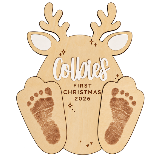 Baby Footprint Holiday Keepsake, Baby's First Christmas 2026