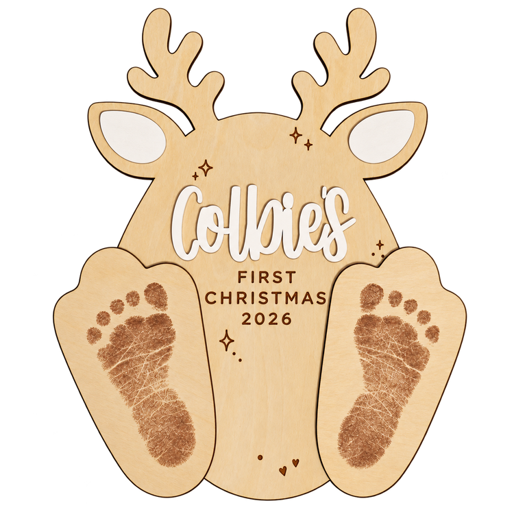 Baby Footprint Holiday Keepsake, Baby's First Christmas 2026