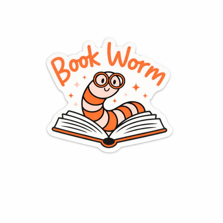 Cute Book Worm Book Lover Badge Reel Topper, Interchangeable Badge Reel for Nurse, Teacher, Office