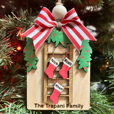 Personalized Family Stockings Ornament