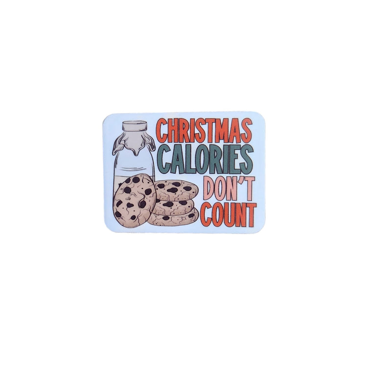 Christmas Calories Don't Count Christmas Badge Reel, Interchangeable Badge Reel Topper, Cute Retractable Badge Reel ID Holder for Nurse, Student, RN
