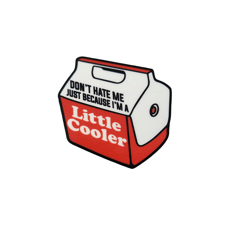 Don't Hate Me Just Because I'm A Little Cooler Badge Reel, Interchangeable Badge Reel Topper, Cute Retractable Badge Reel ID Holder for Nurse, Student, RN