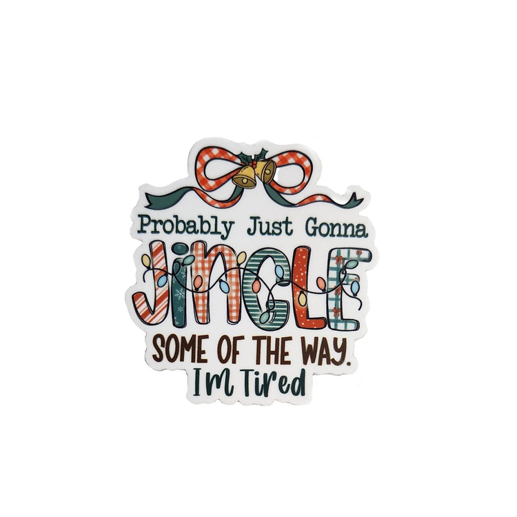 Jingle Some Of The Way Christmas Badge Reel Topper, Interchangeable Badge Reel Topper, Retractable Badge Reel ID Holder For Nurse, Student, RN
