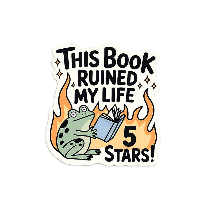 This Book Ruined My Life Badge Reel, Interchangeable Badge Reel for Nurse, Teacher, Office