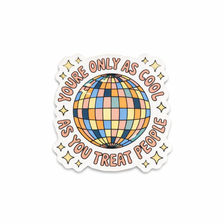 You're Only As Cool As You Treat People Badge Reel Topper, Interchangeable Badge Reel for Nurse, Teacher, Office