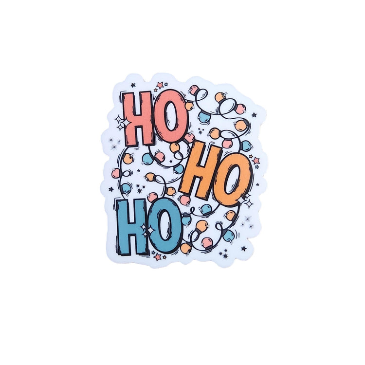 Ho Ho Ho Christmas Badge Reel, Interchangeable Badge Reel Topper, Cute Retractable Badge Reel ID Holder for Nurse, Student, RN