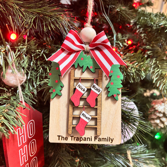 Personalized Family Stockings Ornament