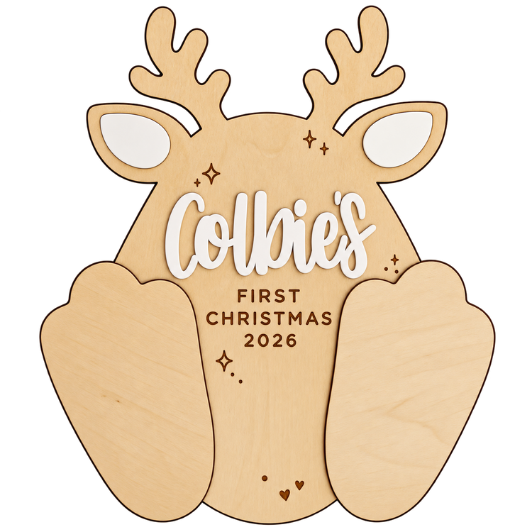 Baby Footprint Holiday Keepsake, Baby's First Christmas 2026