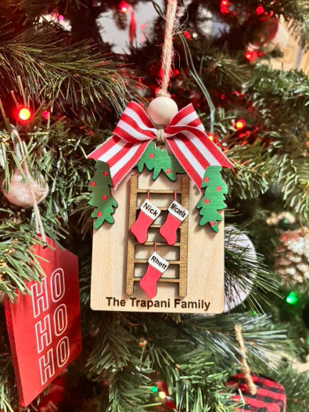 Personalized Family Stockings Ornament
