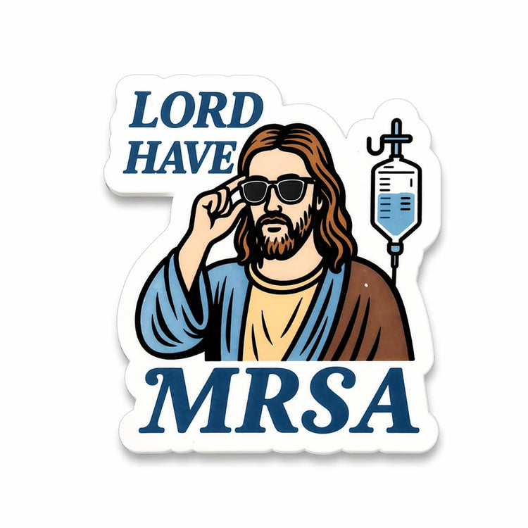 Lord Have Mercy MRSA Badge Reel Topper, Interchangeable Badge Reel for Nurse, Teacher, Office