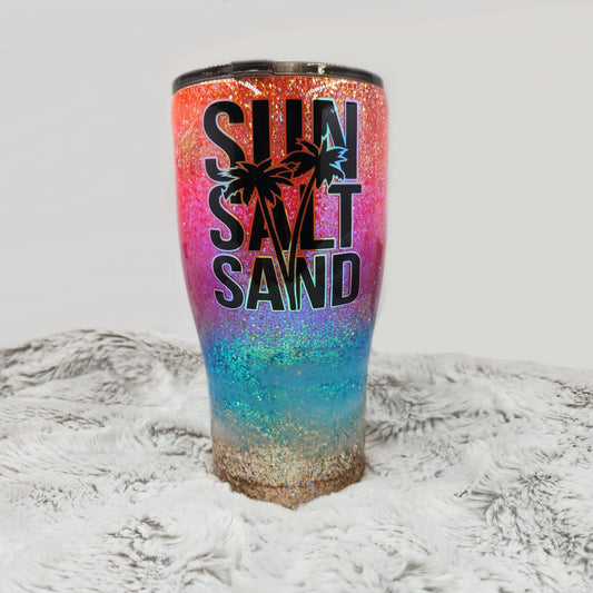 Sun Salt Sand Glitter Tumbler - 30 Oz.